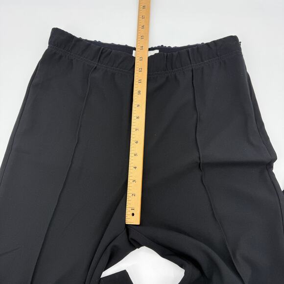 ANTHROPOLGIE Women Ankle Zip Comfort Career Pants Size L Black High Rise Stretch - Picture 8 of 10